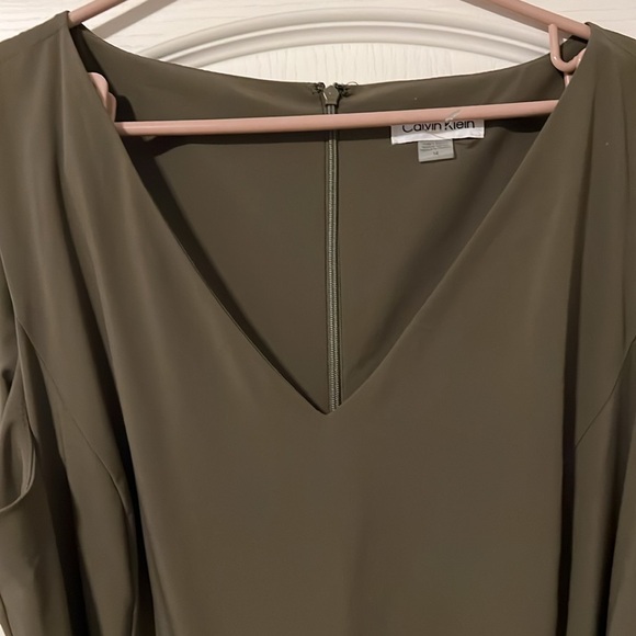 NWT - Calvin Klein Army Green Jumpsuit - Picture 3 of 9